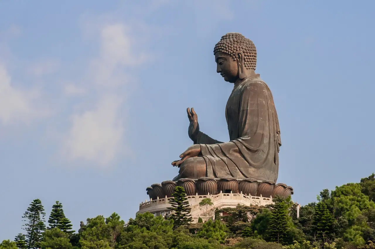 The Tian Tan Buddha at Ngong Ping, Lantau Island