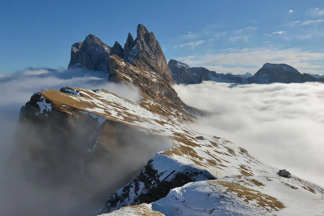 The Seceda ridge above Val Gardena, Dolomites