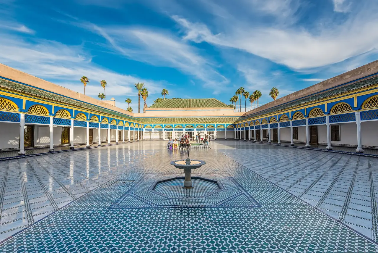 The great courtyard of the Bahia Palace