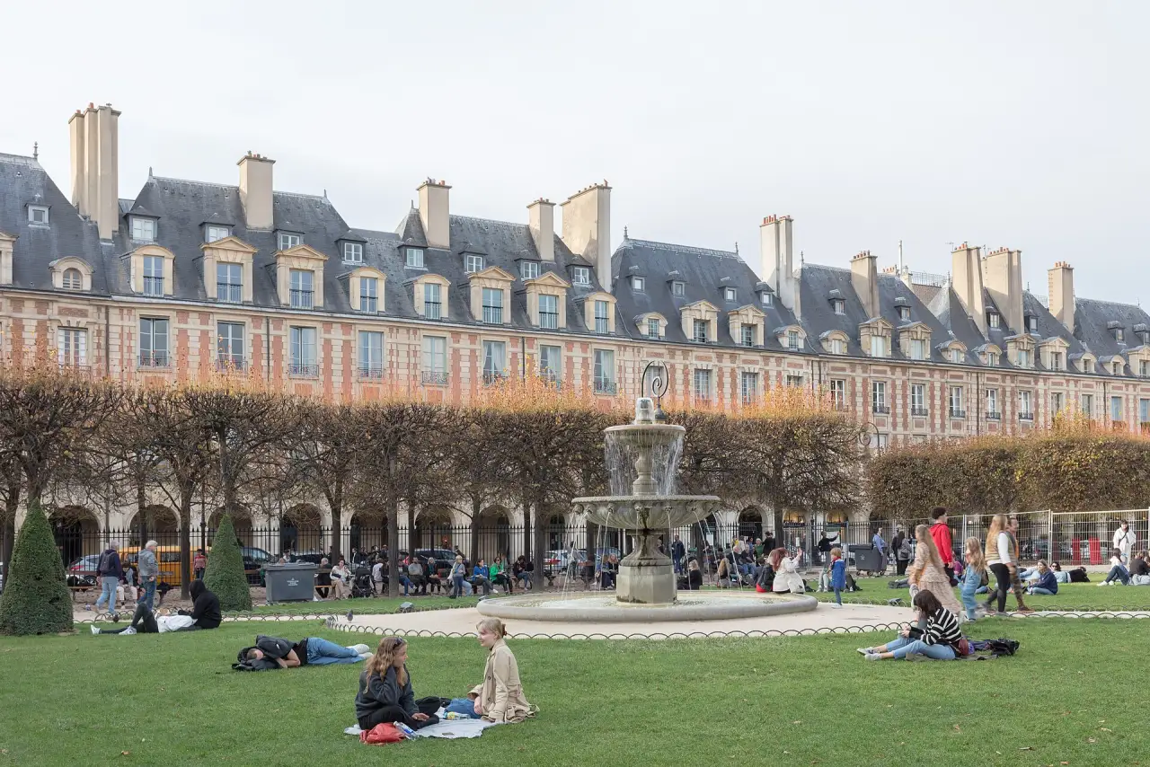 Place des Vosges in the Marais Place des Vosges in the Marais