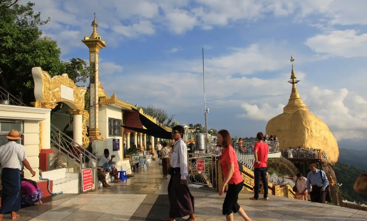 The Golden Rock at Kyaiktiyo