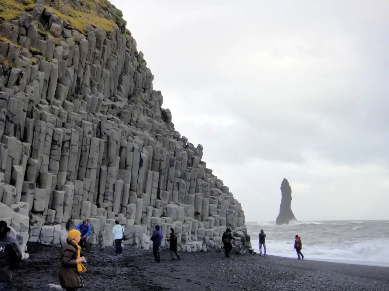 Basalt columns at Reynisfjara beach