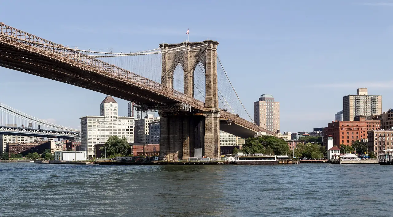 The Brooklyn Bridge over the East River