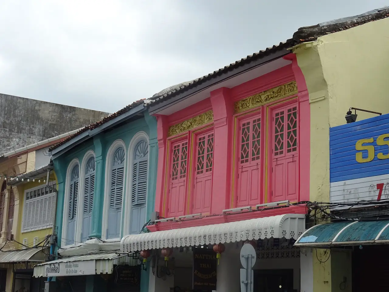 Sino-Portuguese shophouses in Phuket Old Town