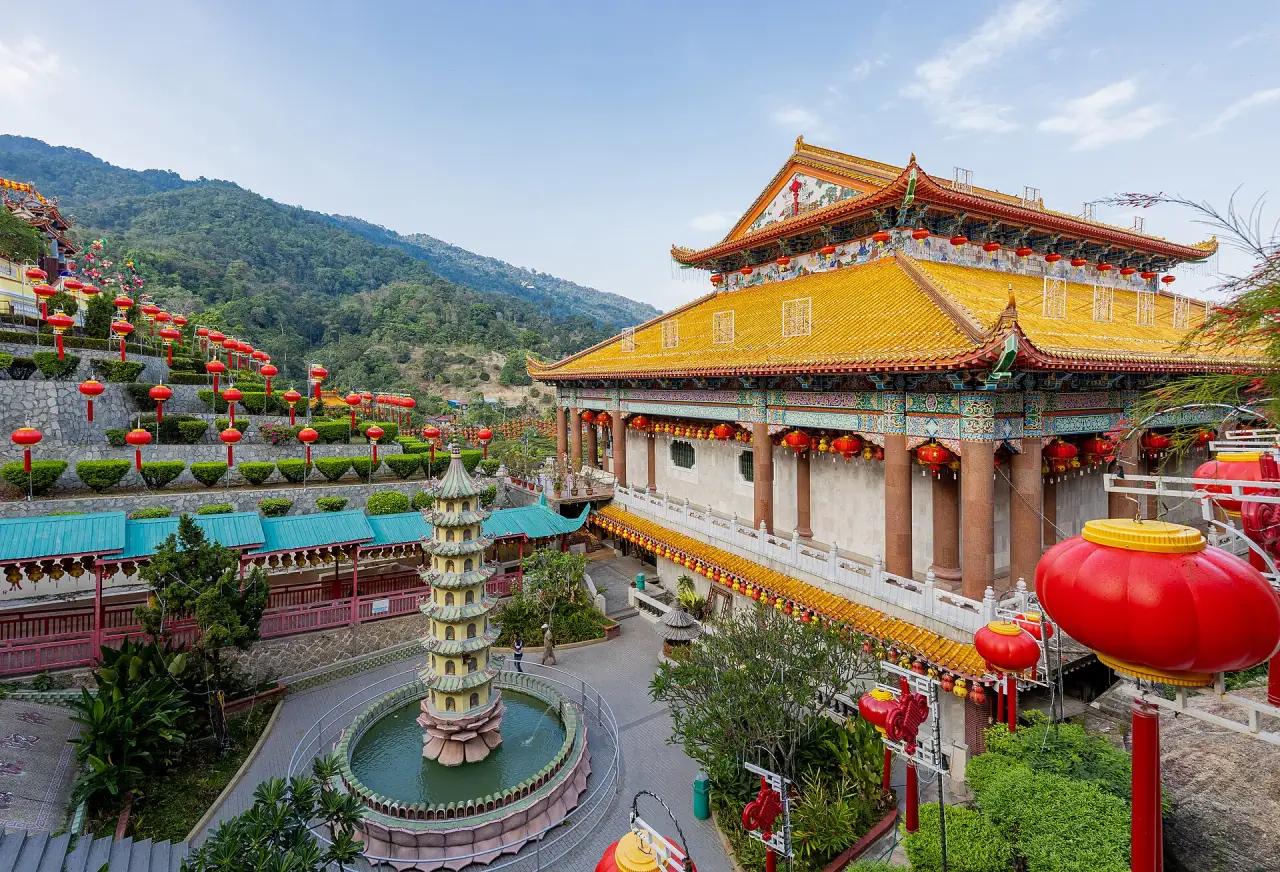 Kek Lok Si temple on the hillside at Air Itam, Penang