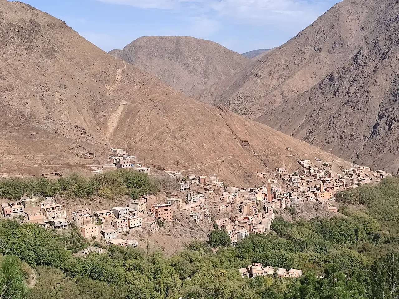 The village of Imlil in the High Atlas
