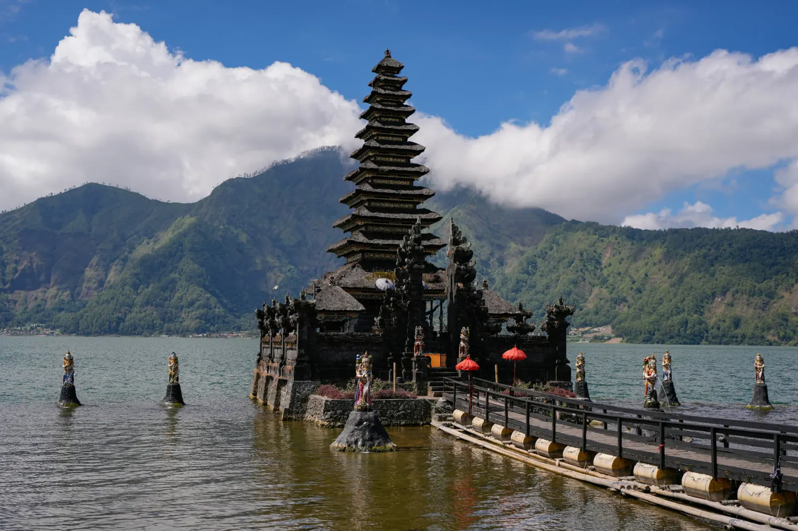 Temple shrines near Lake Batur, Kintamani