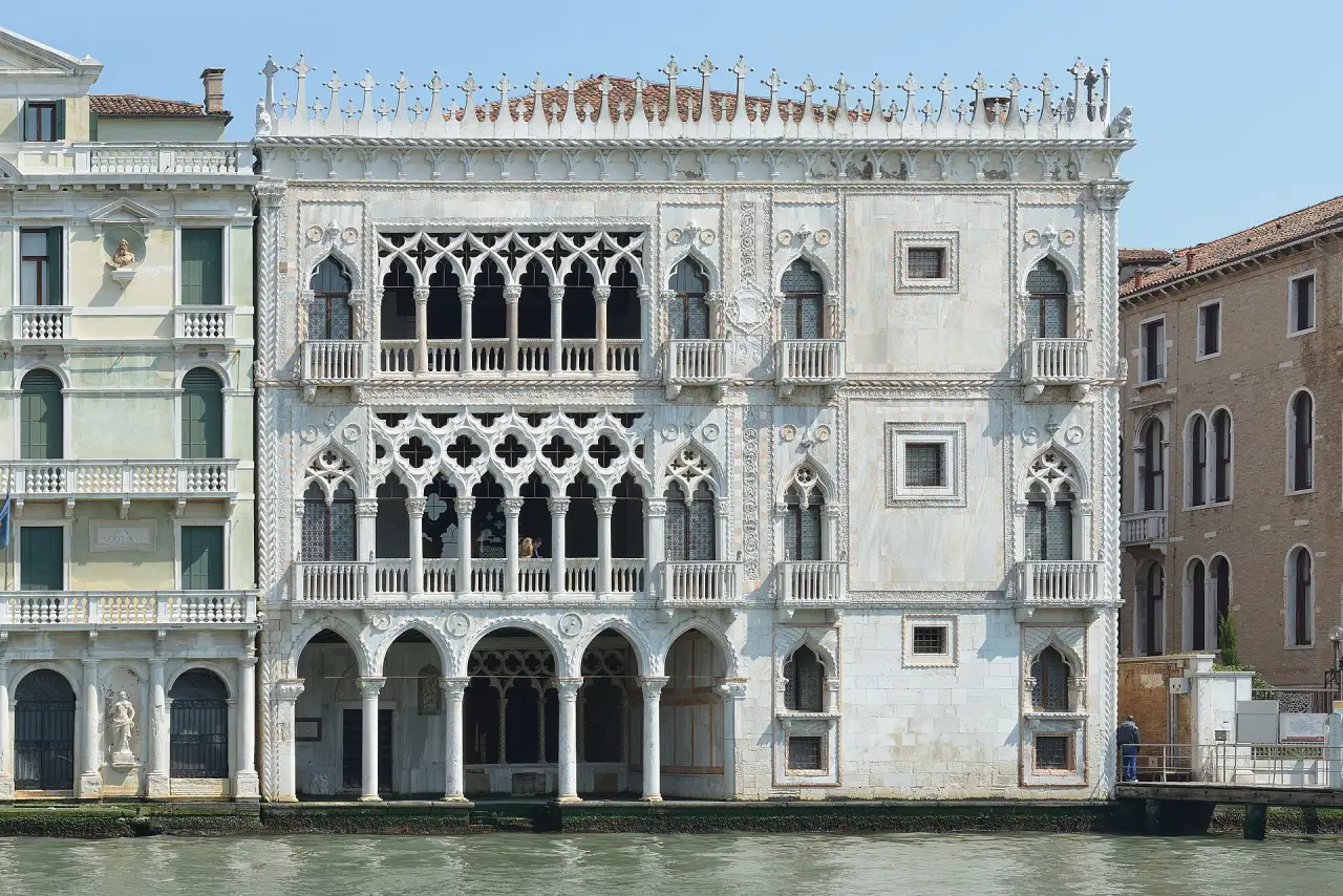 Gothic palazzo façade on the Grand Canal, Venice Gothic palazzo façade on the Grand Canal, Venice