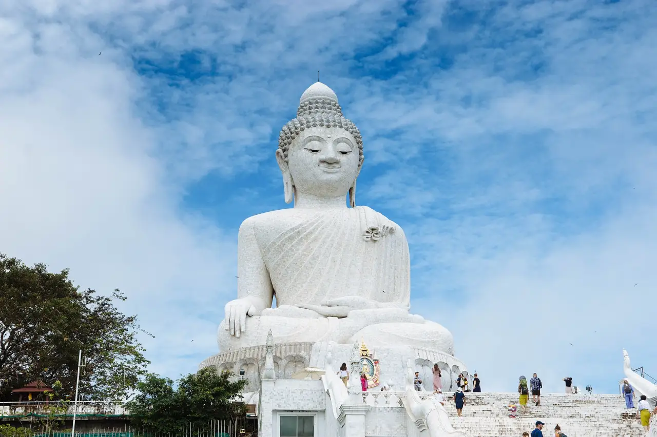 Phuket's white marble Big Buddha on Nakkerd Hill