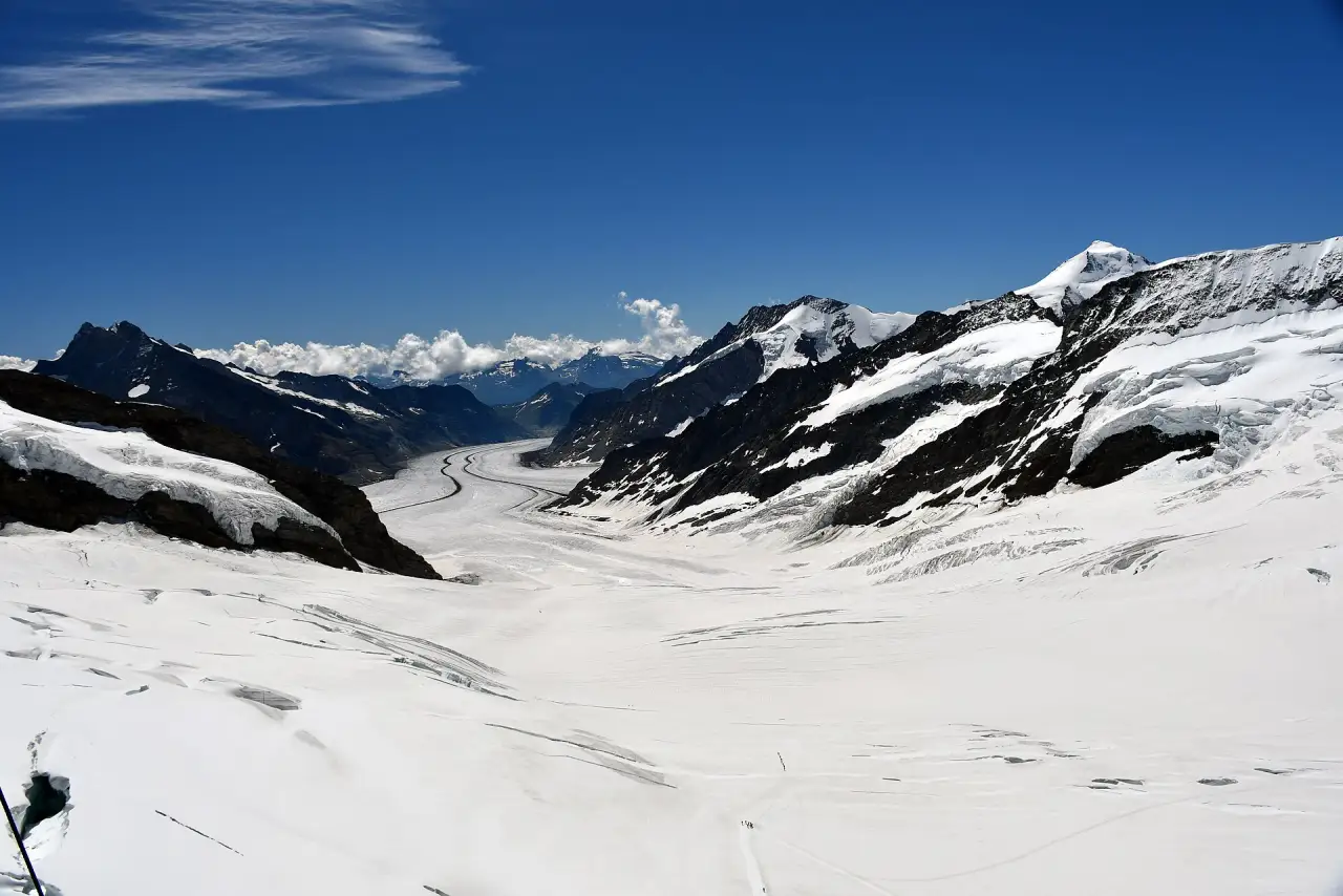 The Aletsch Glacier from the Jungfraujoch
