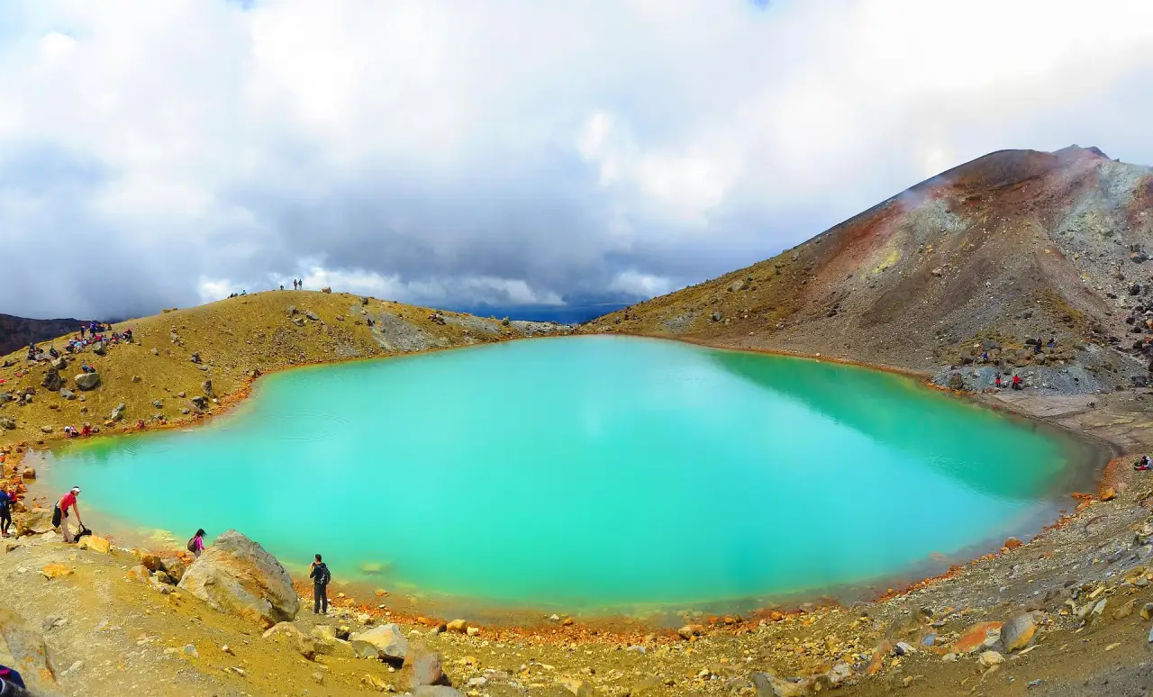 The Emerald Lakes on the Tongariro Alpine Crossing