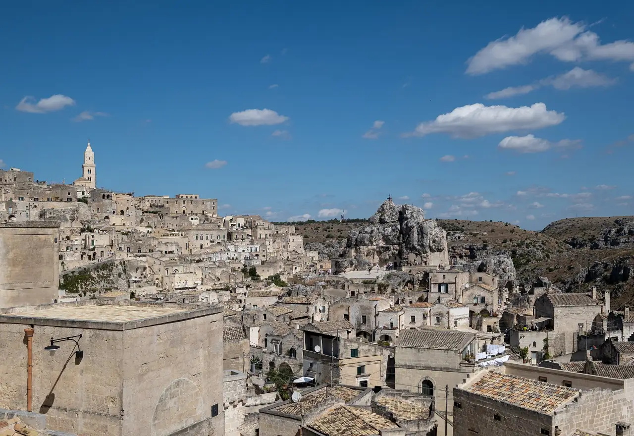 The Sassi cave districts of Matera
