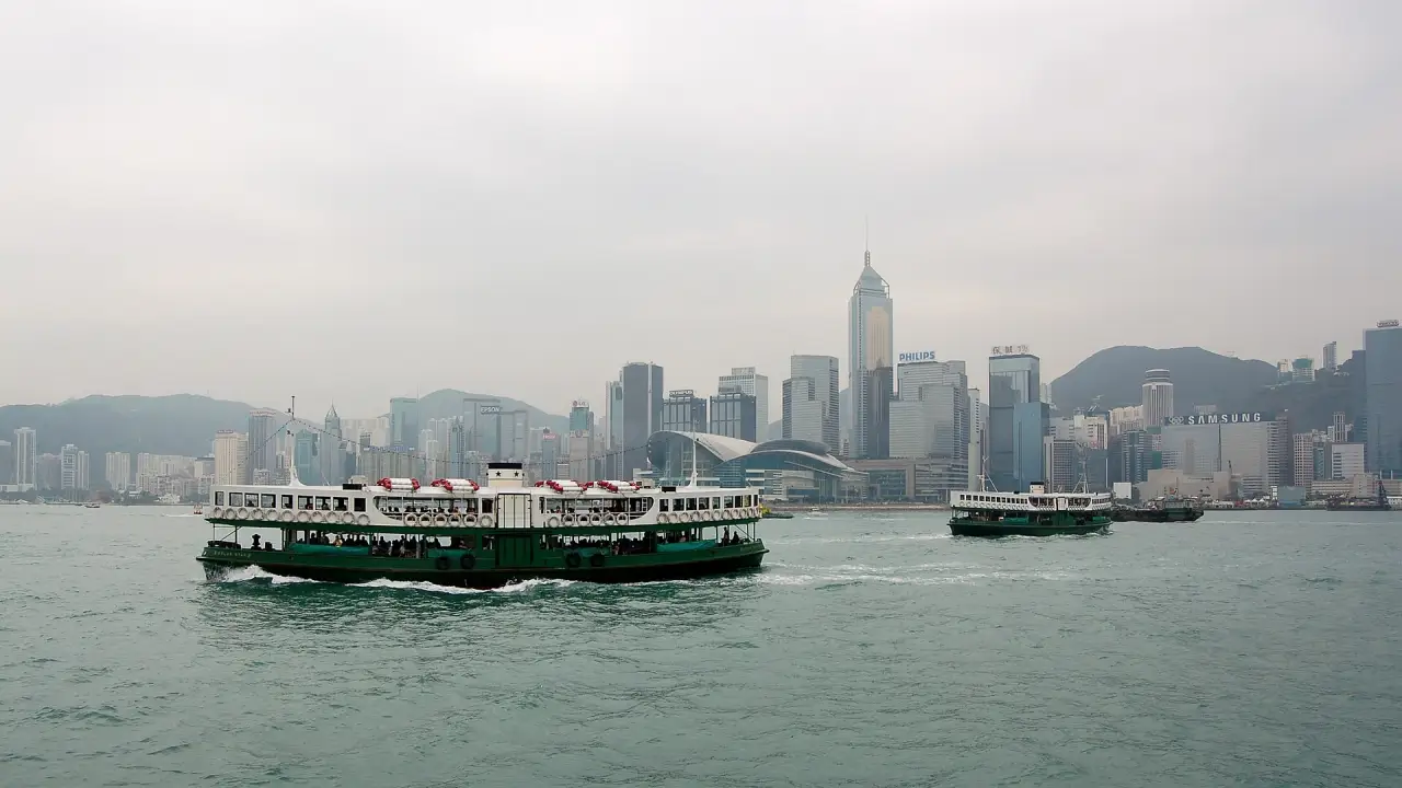 Star Ferry crossing Victoria Harbour