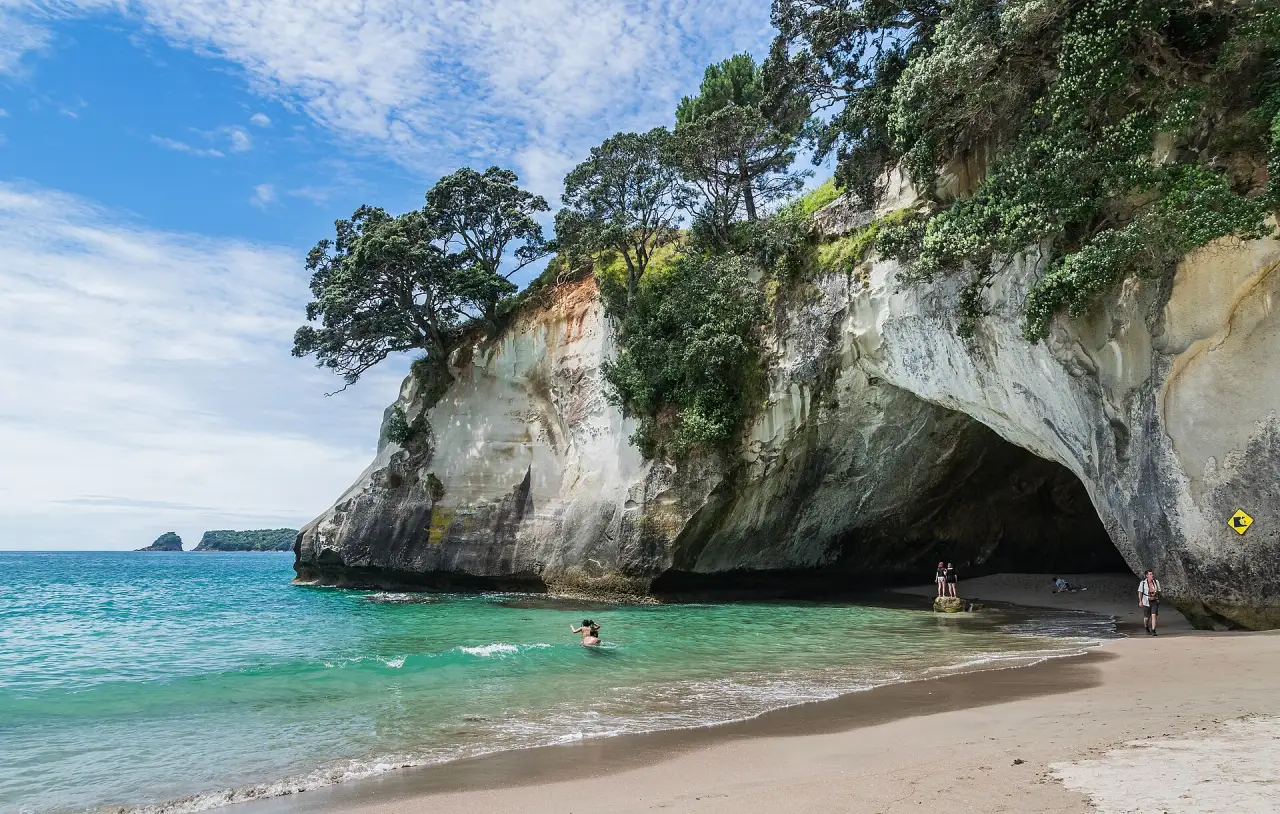 Cathedral Cove and Hot Water Beach, Coromandel