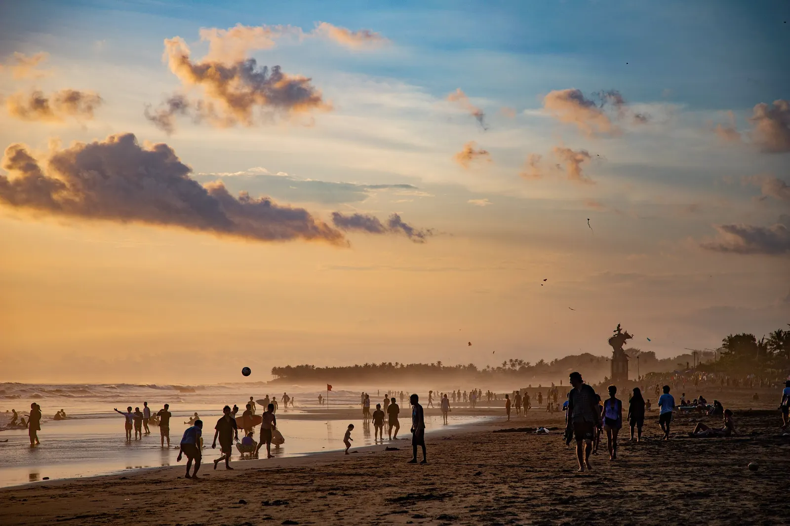 Sunset on Seminyak beach