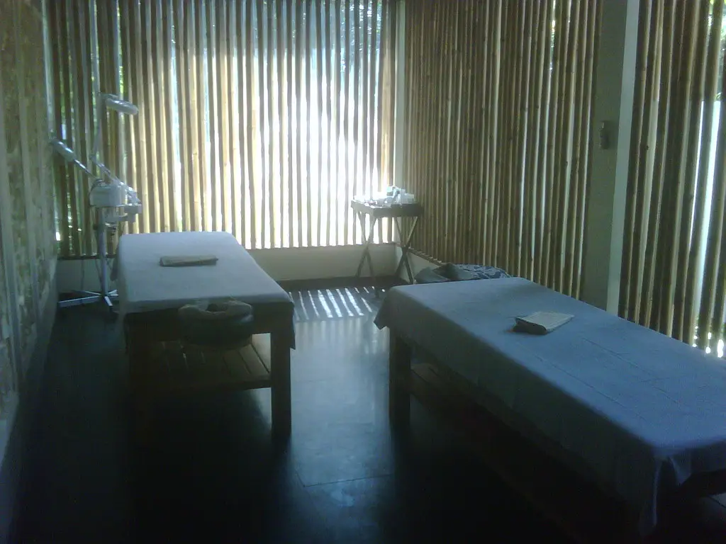 Massage room in an Ubud villa resort