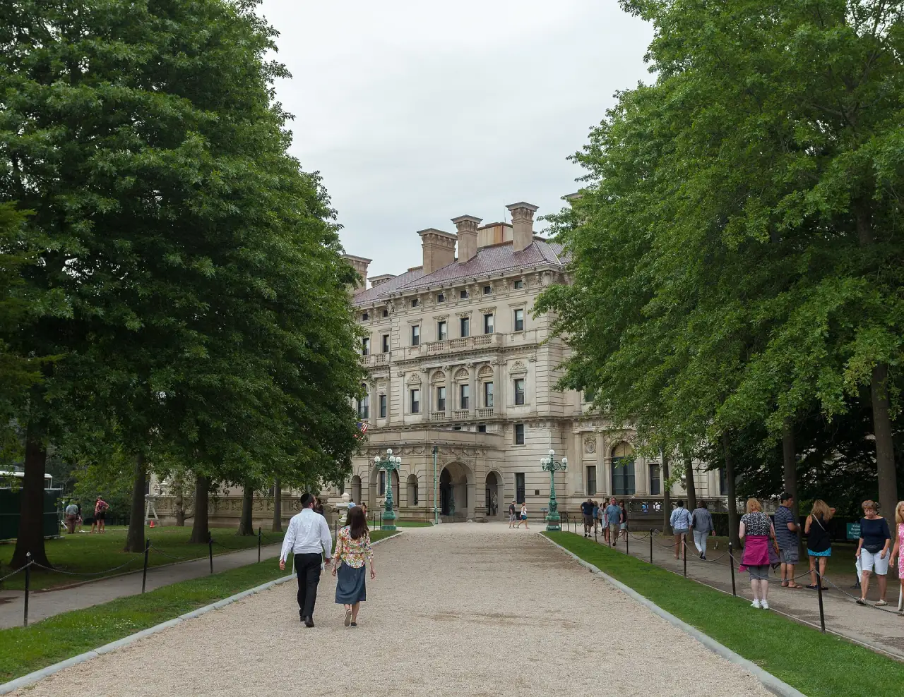 The approach to The Breakers, Newport