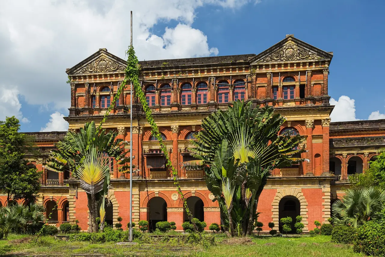 The red-brick Secretariat building, Yangon